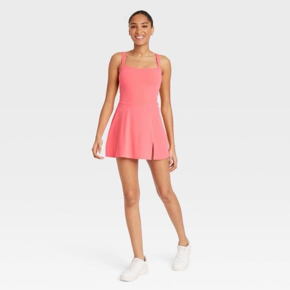 JoyLab Athletic Dress Skort Romper Built-In Shorts Pockets Size XXL NWT